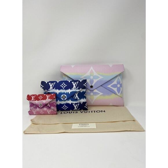 NEW Louis Vuitton Pochette Set Kirigami Escale Tie-Dye Giant Monogram - Picture 4 of 12